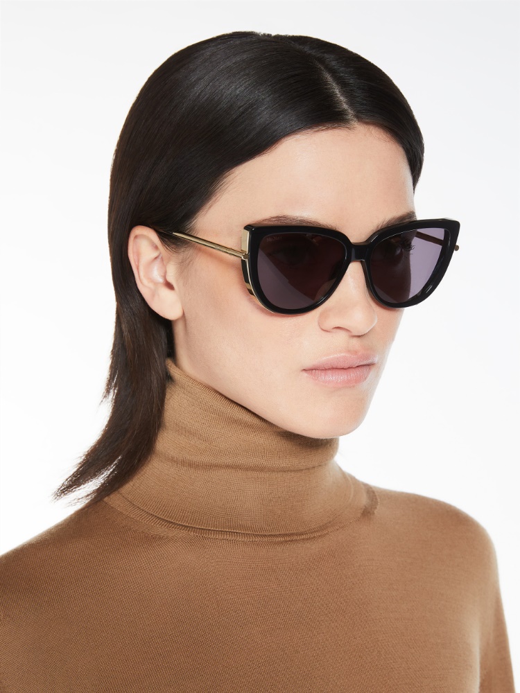 Cat-eye sunglasses - 黑色 - Marina Rinaldi - 2