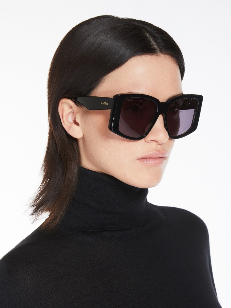 Oversized square sunglasses - 黑色 - Marina Rinaldi - 6