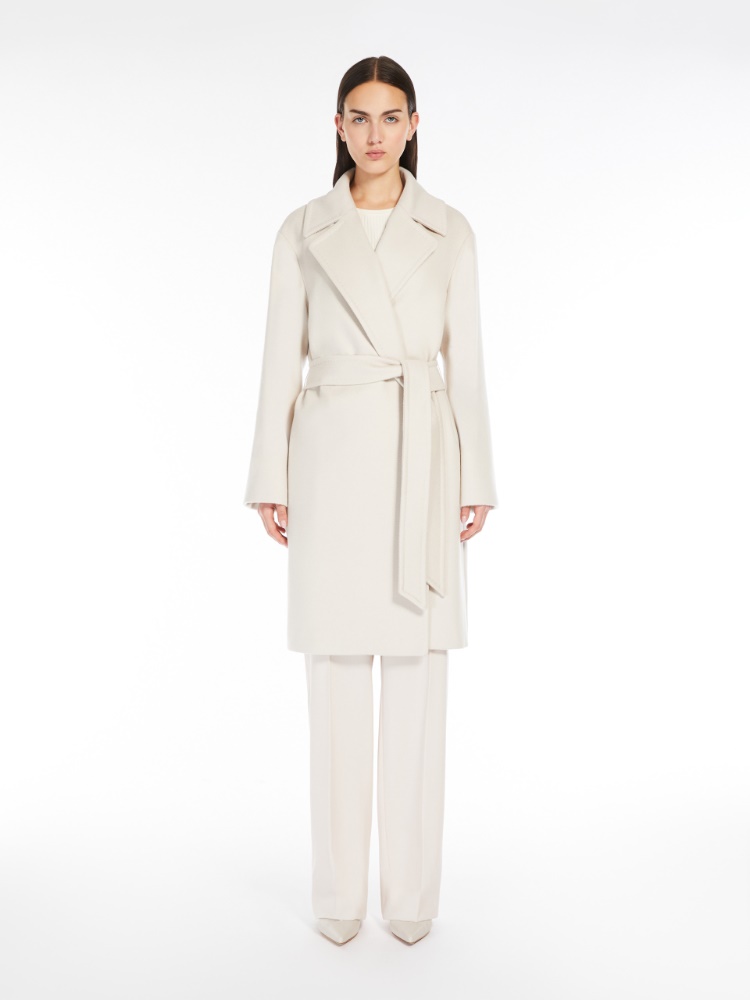 Wool robe coat - 米色 - Marina Rinaldi - 2
