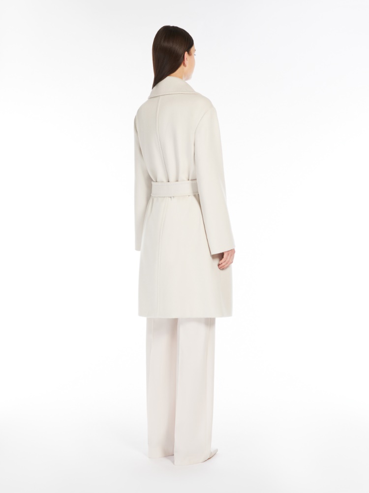 Wool robe coat - 米色 - Marina Rinaldi - 3