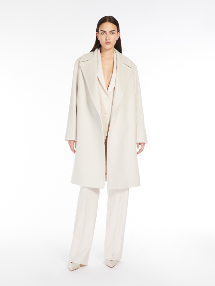 Wool robe coat - 米色 - Marina Rinaldi - 2
