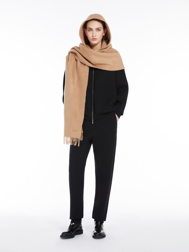 Knit fabric joggers - 黑色 - Marina Rinaldi - 2