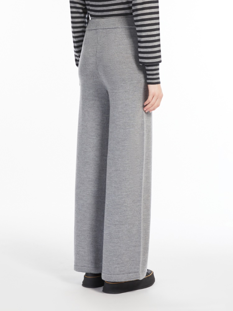Straight wool trousers - 灰色 - Marina Rinaldi - 3