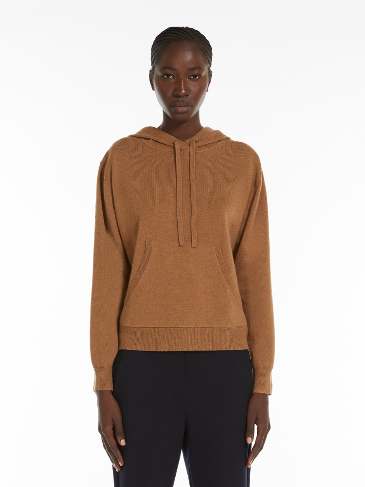 Wool and cashmere yarn sweatshirt - 褐色 - Marina Rinaldi - 2