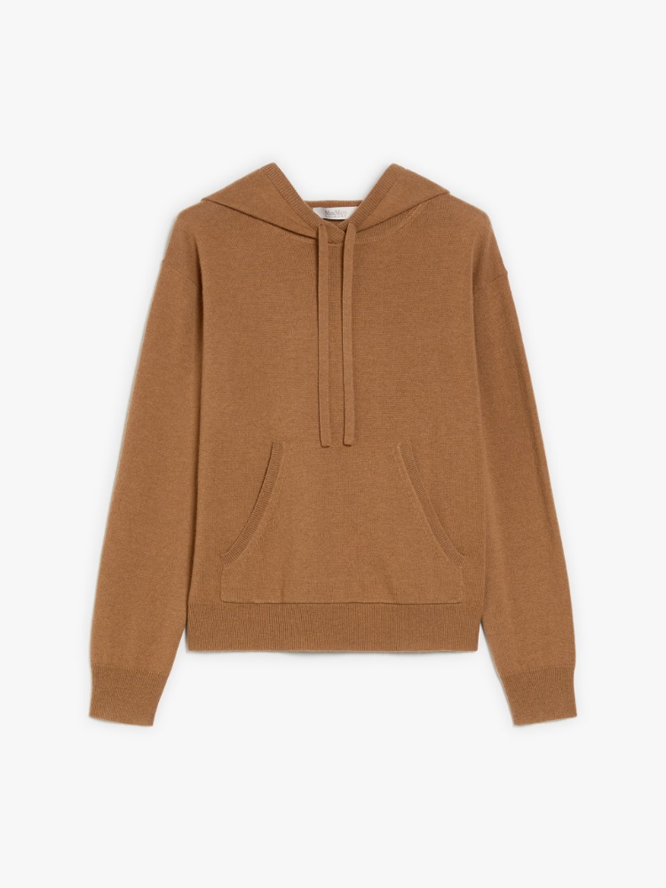 Wool and cashmere yarn sweatshirt - 褐色 - Marina Rinaldi