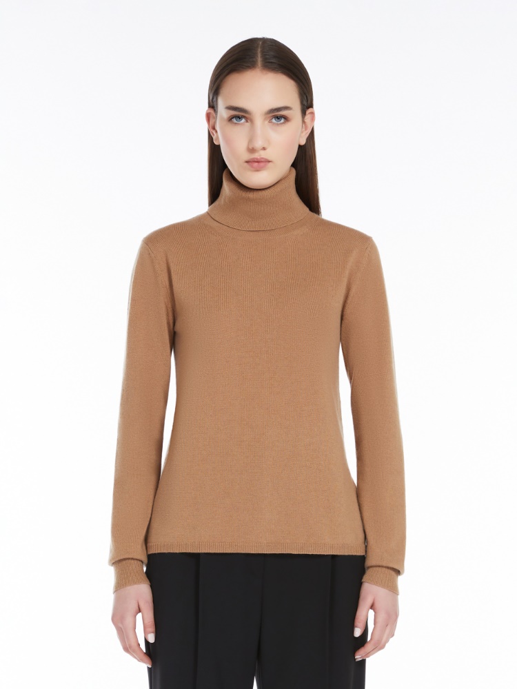 Cashmere polo-neck jumper - 驼色 - Marina Rinaldi - 2