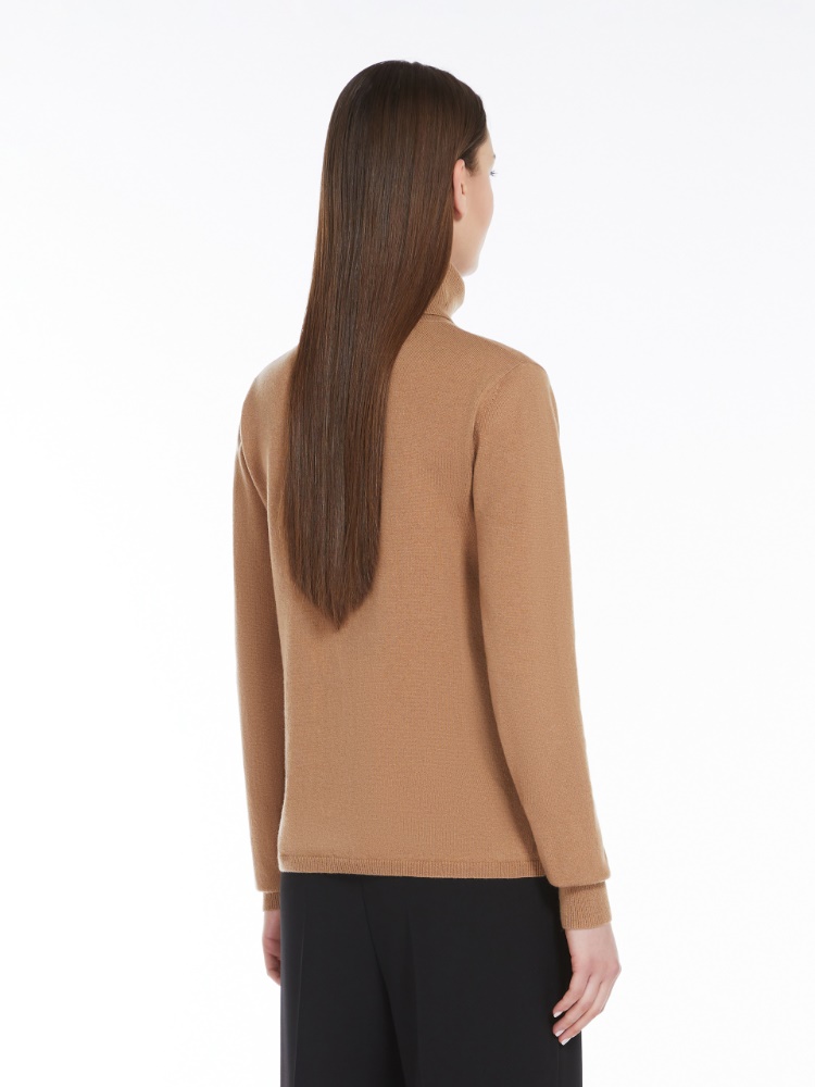 Cashmere polo-neck jumper - 驼色 - Marina Rinaldi - 3