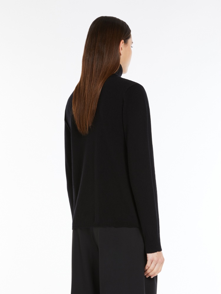 Cashmere polo-neck jumper - 黑色 - Marina Rinaldi - 3