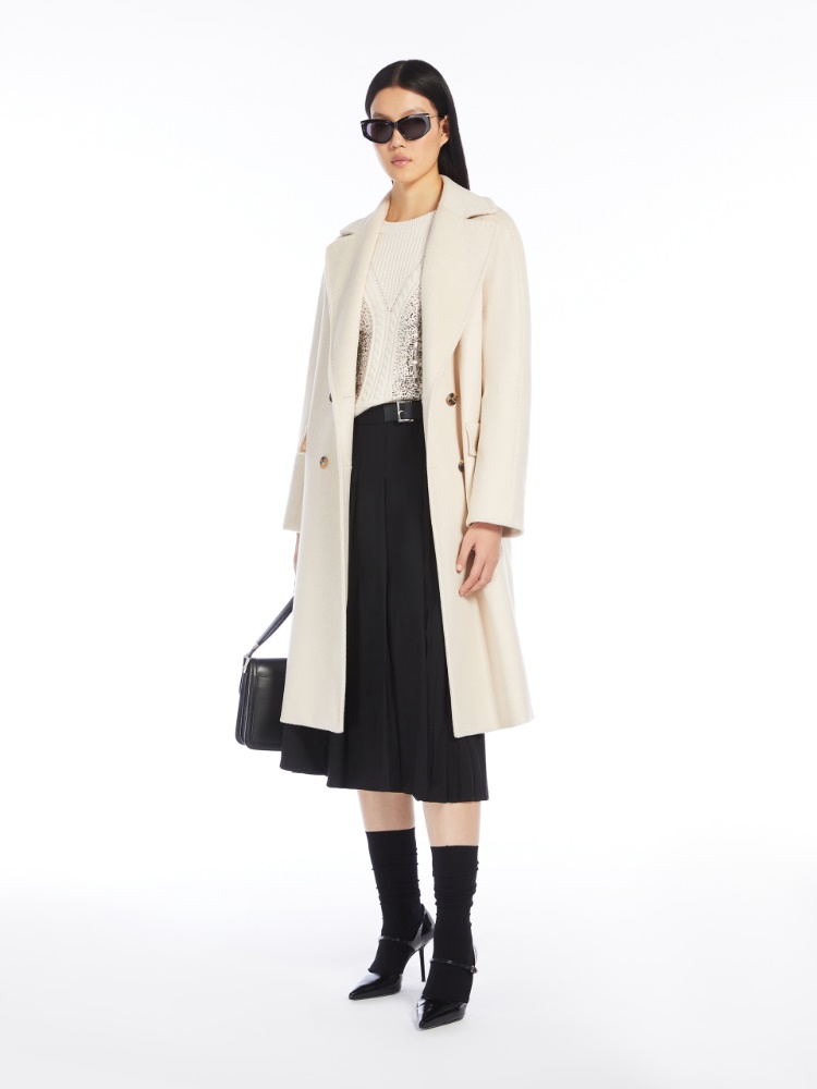 Rib-knit wool pullover - 白色 - Marina Rinaldi - 2