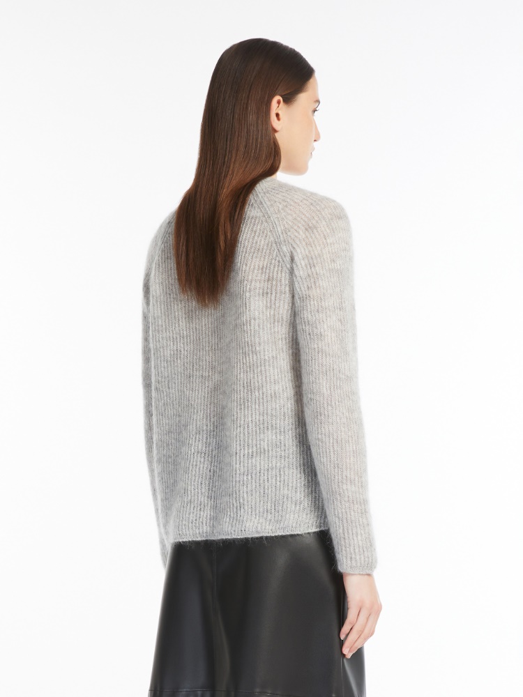 Mohair yarn jumper - 灰色 - Marina Rinaldi - 3