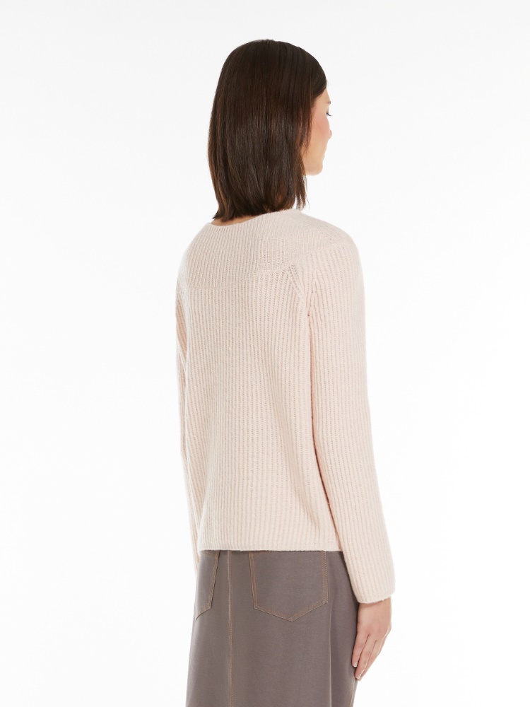 Stretch wool sweater - 米色 - Marina Rinaldi - 3