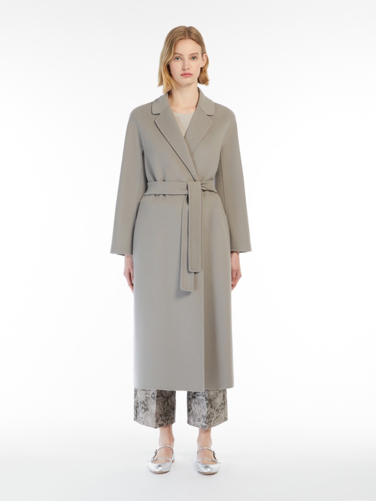 Wool midi coat - 灰色 - Marina Rinaldi - 2