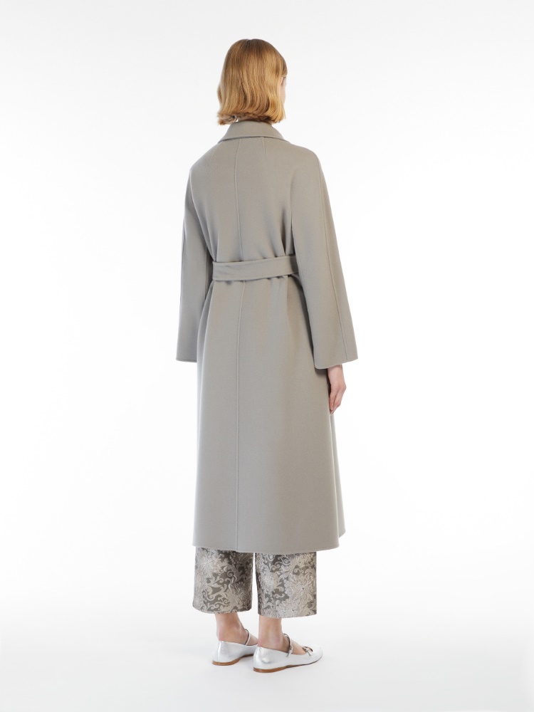 Wool midi coat - 灰色 - Marina Rinaldi - 3
