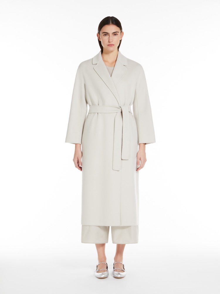 Wool midi coat - 亮灰色 - Marina Rinaldi - 2