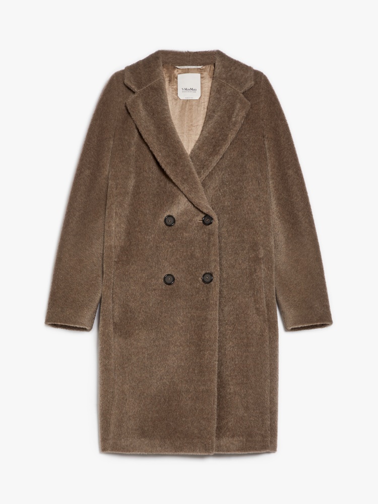 Midi alpaca and wool coat - 米色 - Marina Rinaldi