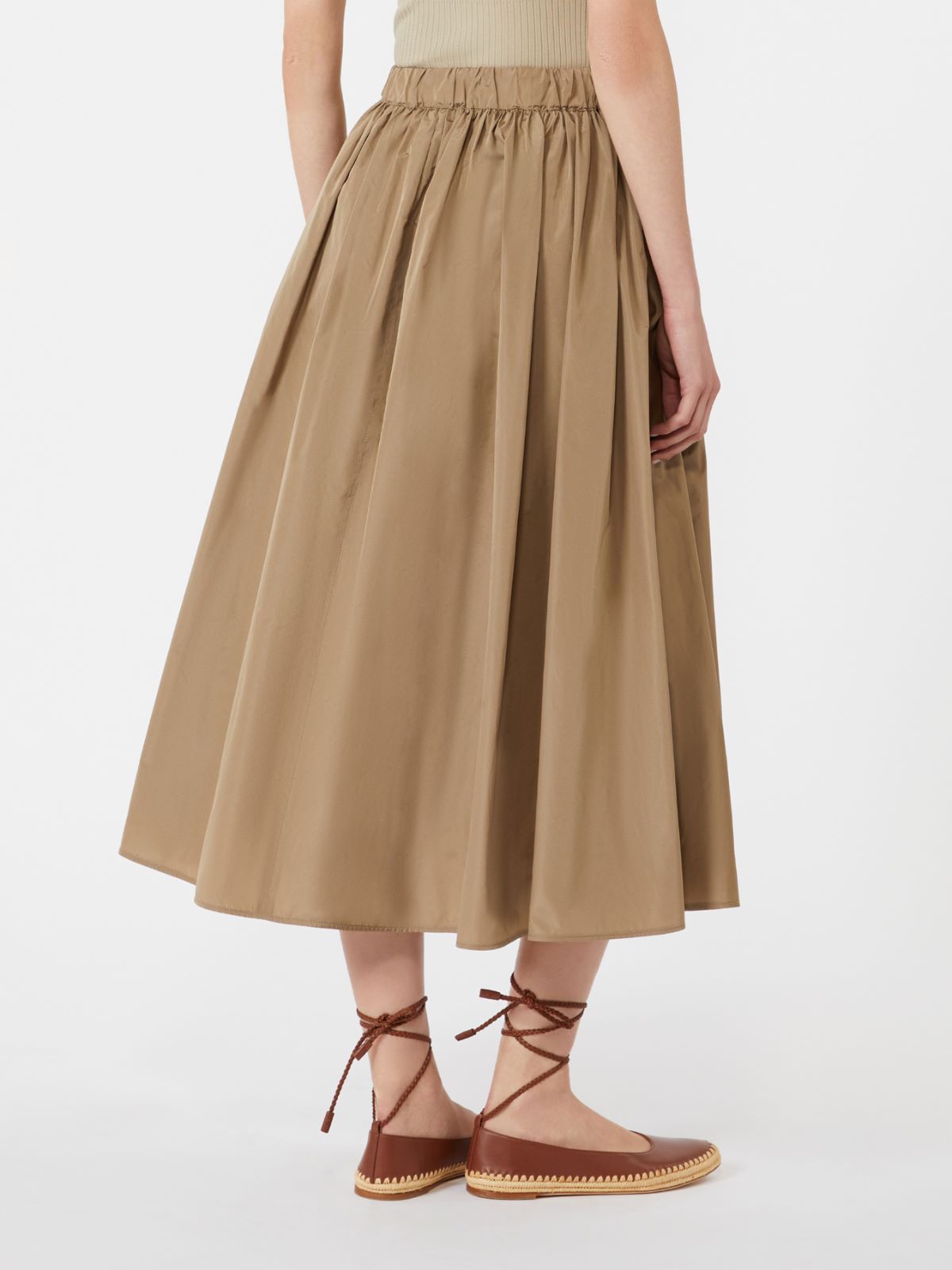 Taffeta midi skirt - 绿色 - Marina Rinaldi - 3