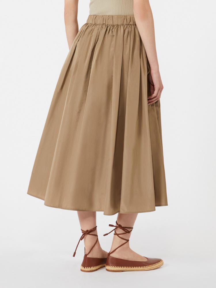 Taffeta midi skirt - 绿色 - Marina Rinaldi - 3