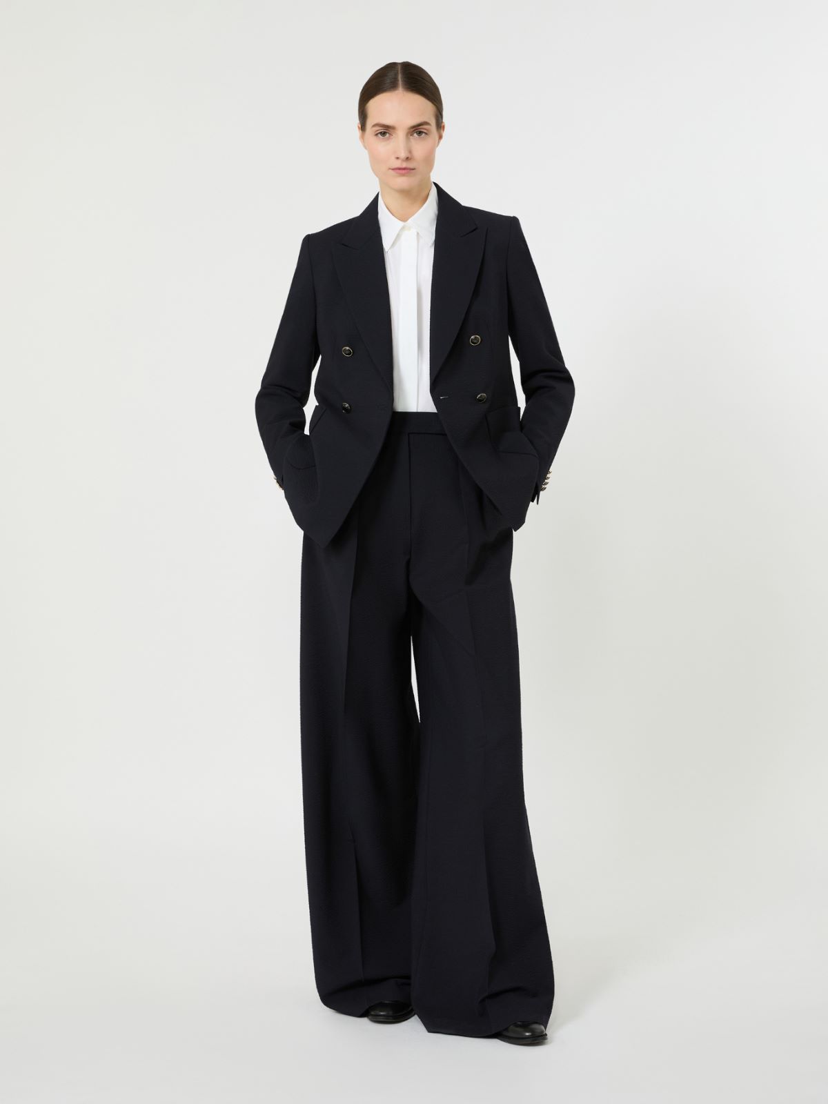 棉府绸衬衫 - 白色 - Marina Rinaldi