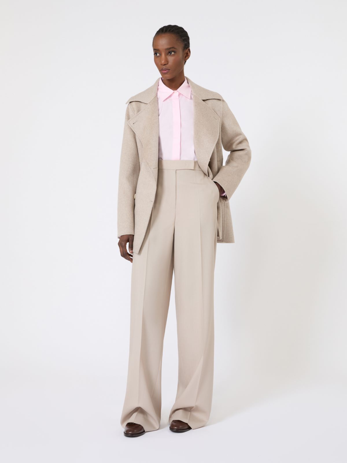 棉府绸衬衫 - 粉红色 - Marina Rinaldi