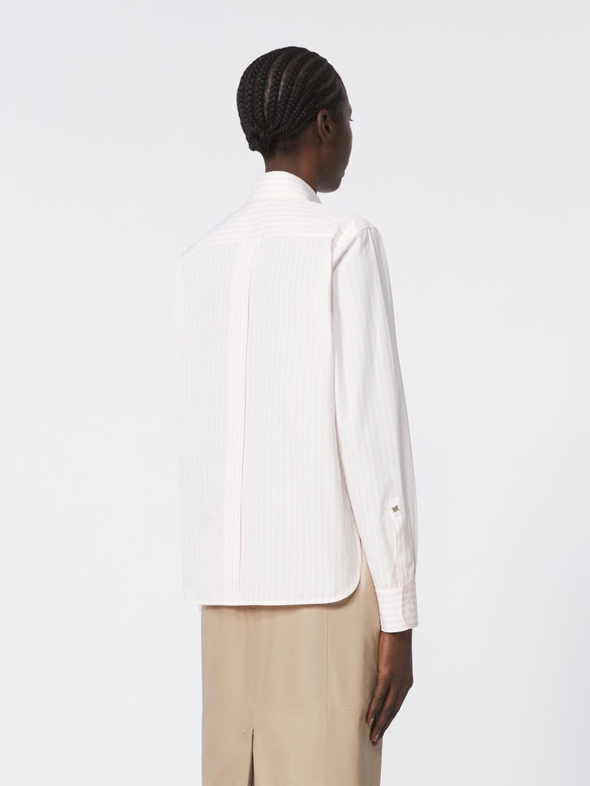 棉府绸衬衫 - 粉红色 - Marina Rinaldi - 3