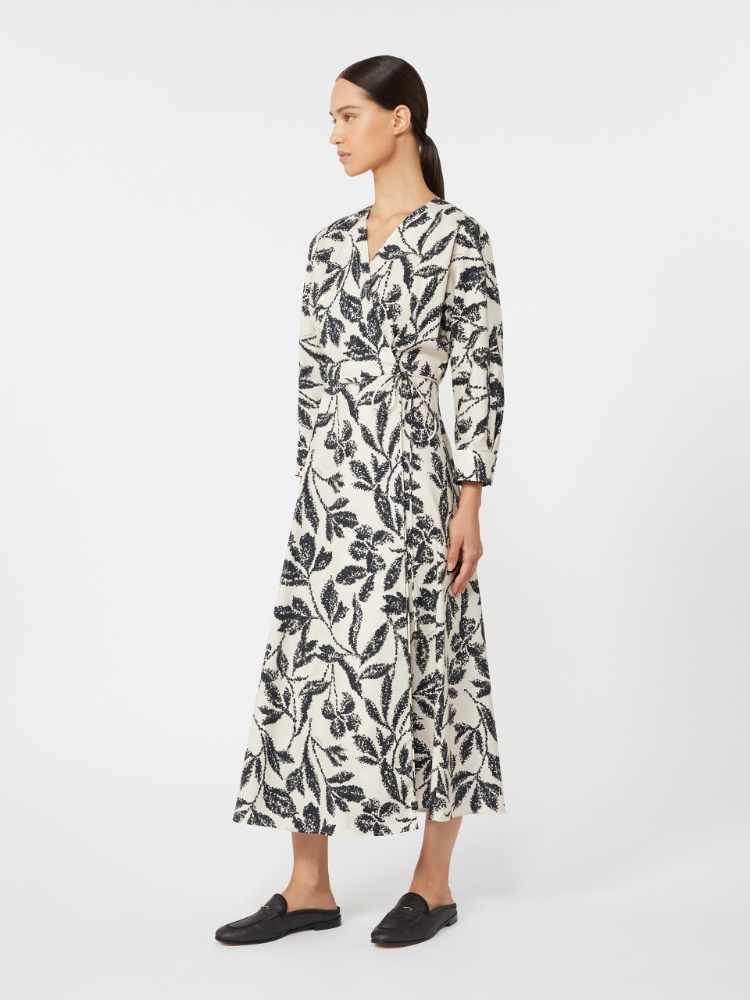Printed poplin dress - 米色 - Marina Rinaldi - 2