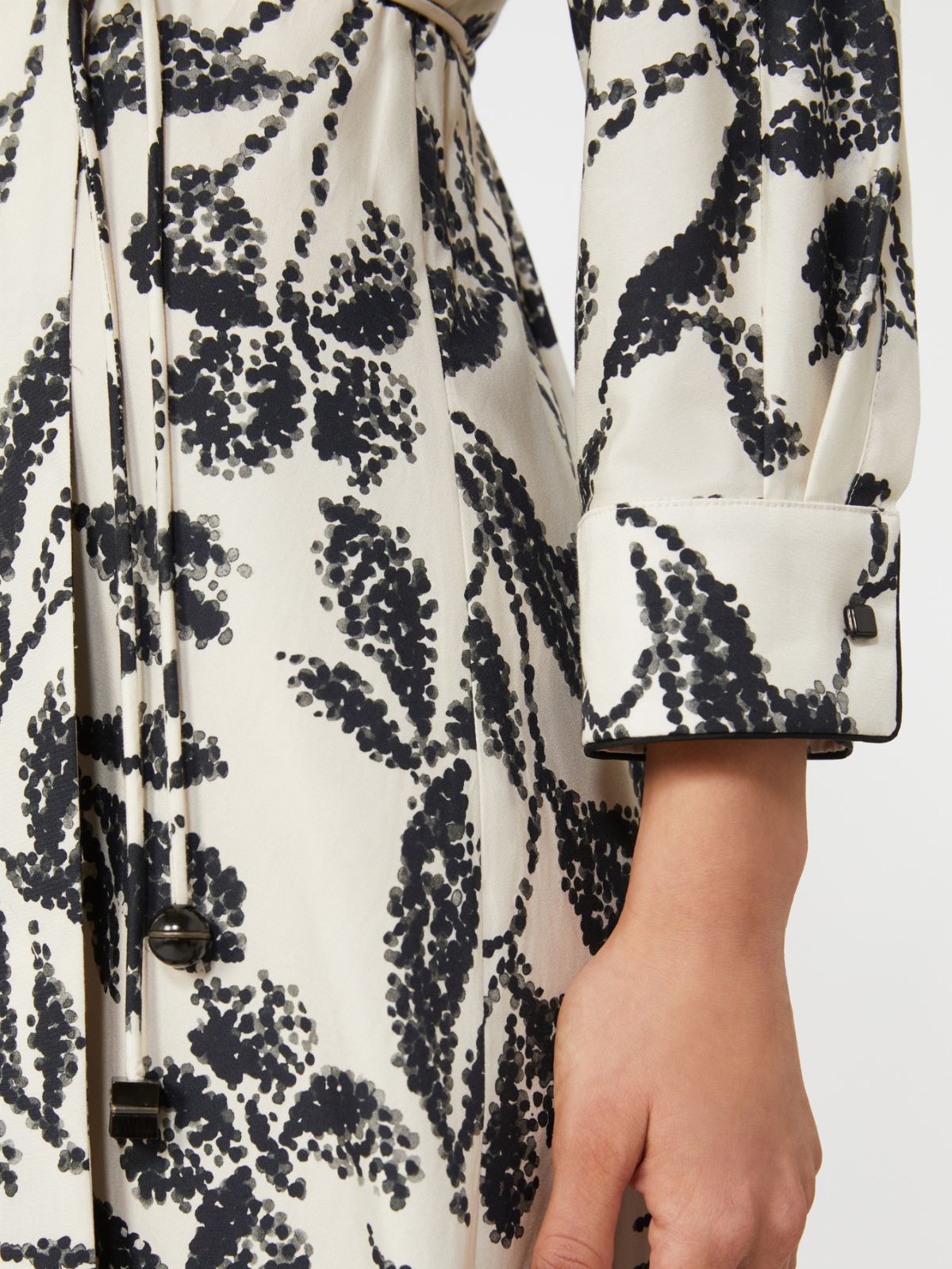Printed poplin dress - 米色 - Marina Rinaldi - 5