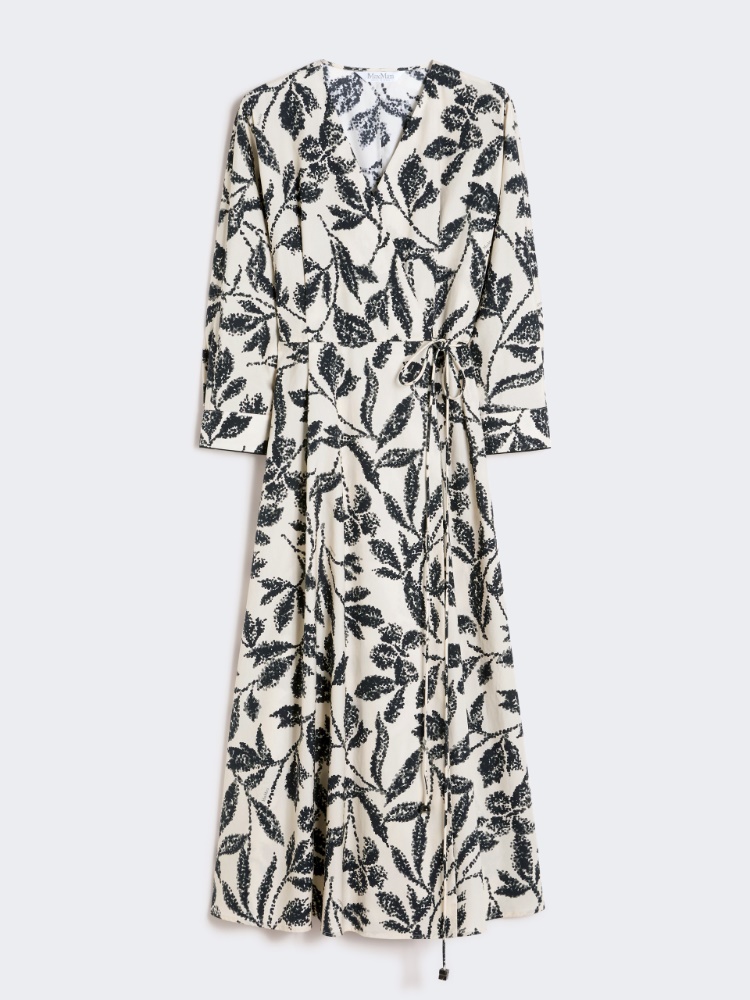 Printed poplin dress - 米色 - Marina Rinaldi - 7