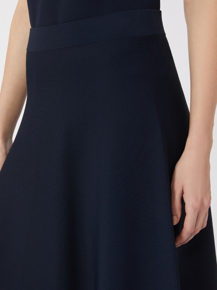 针织半身裙 - 蓝色 - Marina Rinaldi - 4