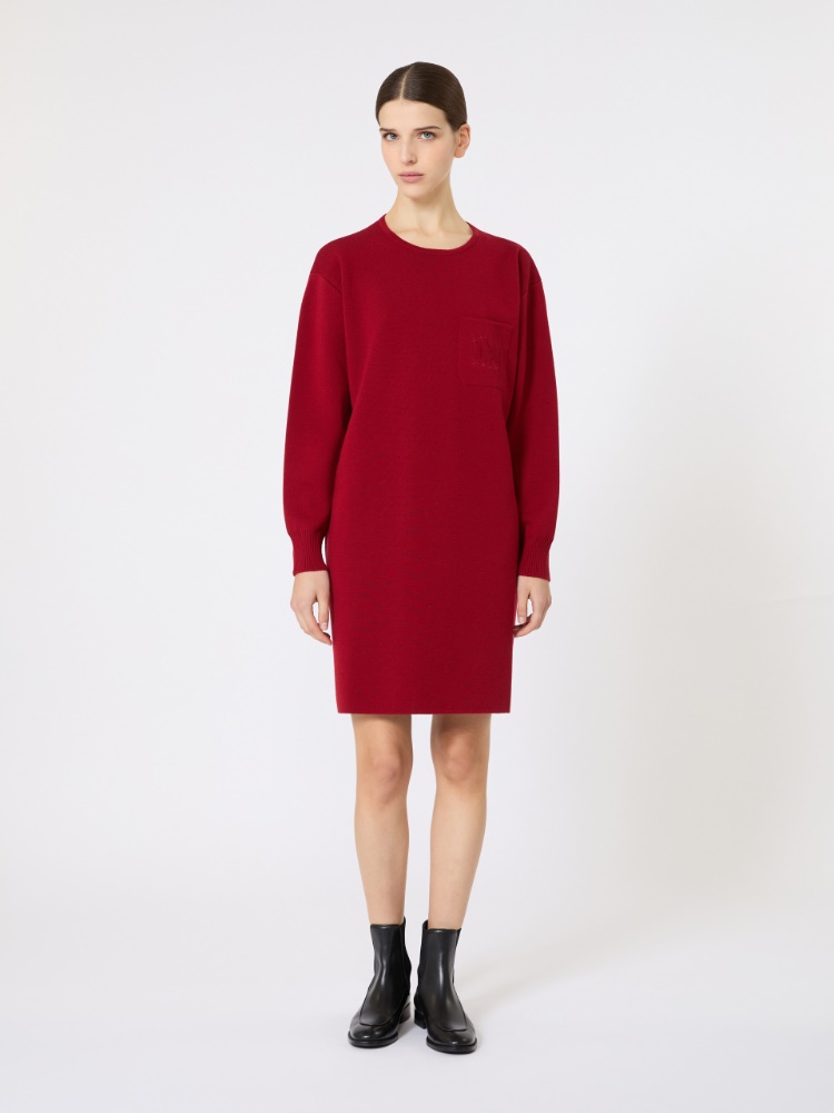 Short wool dress - 紅色 - Marina Rinaldi - 2