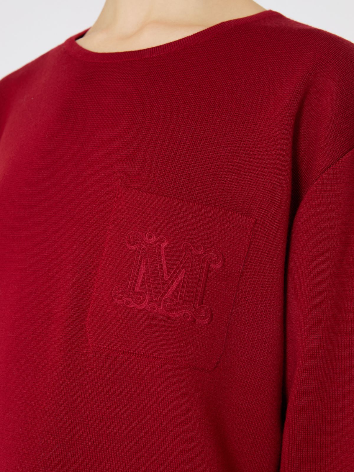 Short wool dress - 紅色 - Marina Rinaldi - 4