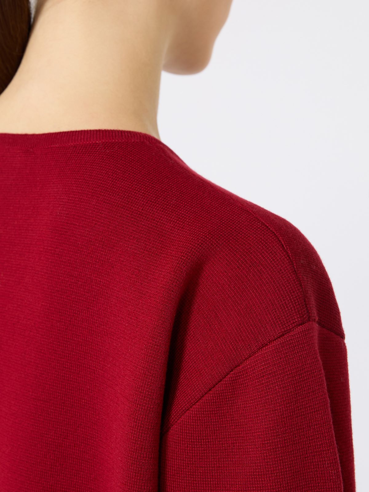 Short wool dress - 紅色 - Marina Rinaldi - 5