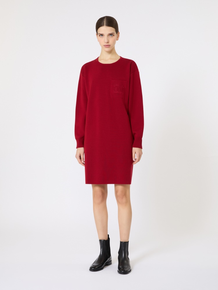 Short wool dress - 紅色 - Marina Rinaldi - 2