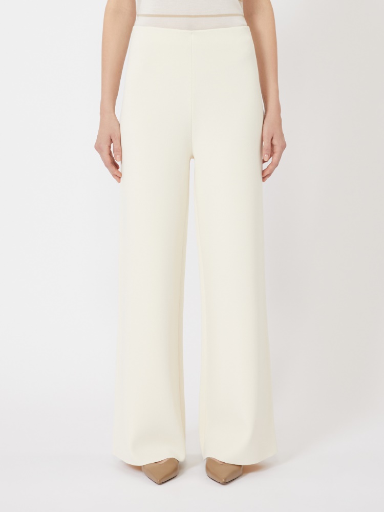 直筒针织长裤 - 白色 - Marina Rinaldi - 2