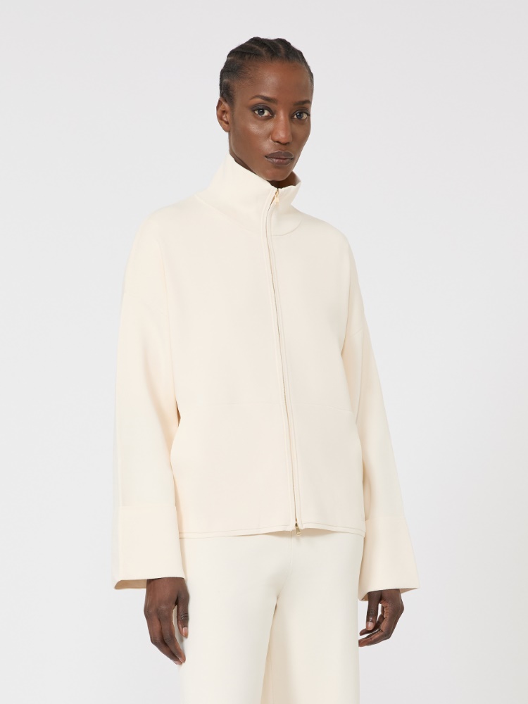 高领针织开衫 - 白色 - Marina Rinaldi - 2