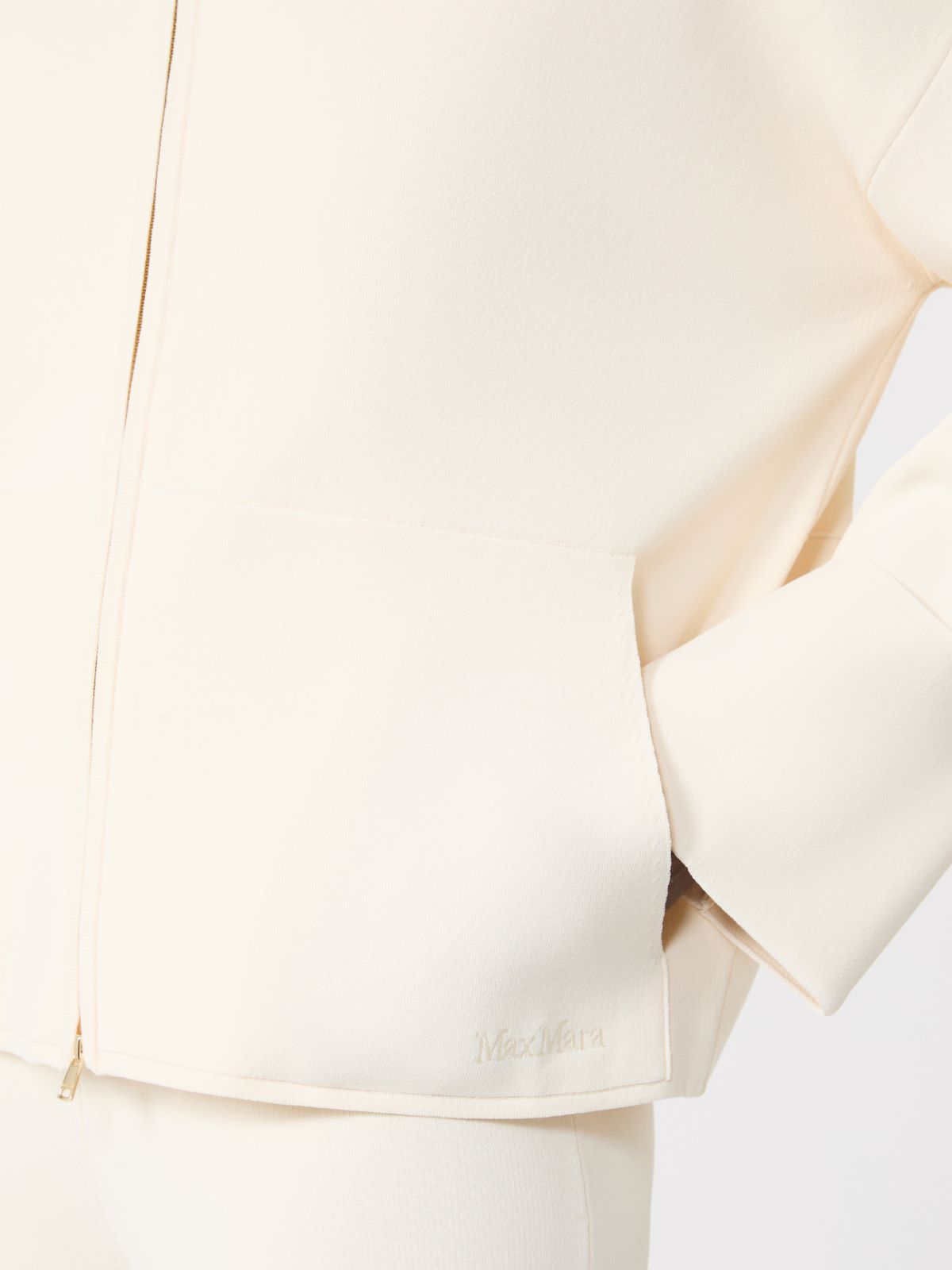 高领针织开衫 - 白色 - Marina Rinaldi - 5