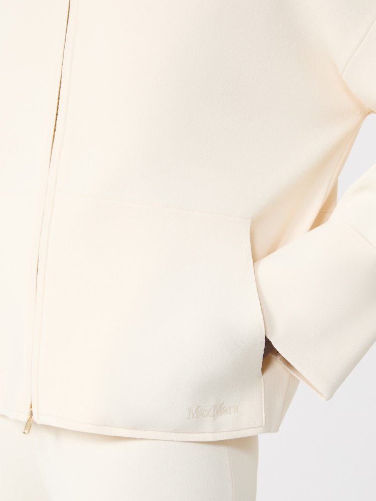 高领针织开衫 - 白色 - Marina Rinaldi - 5