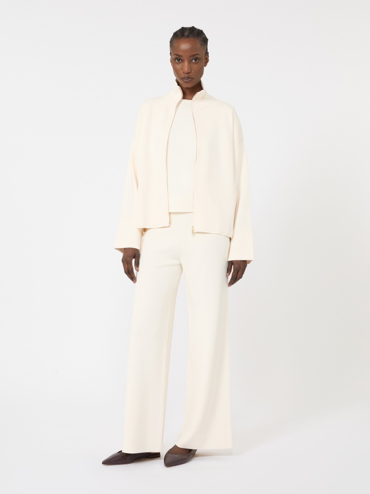 高领针织开衫 - 白色 - Marina Rinaldi - 2