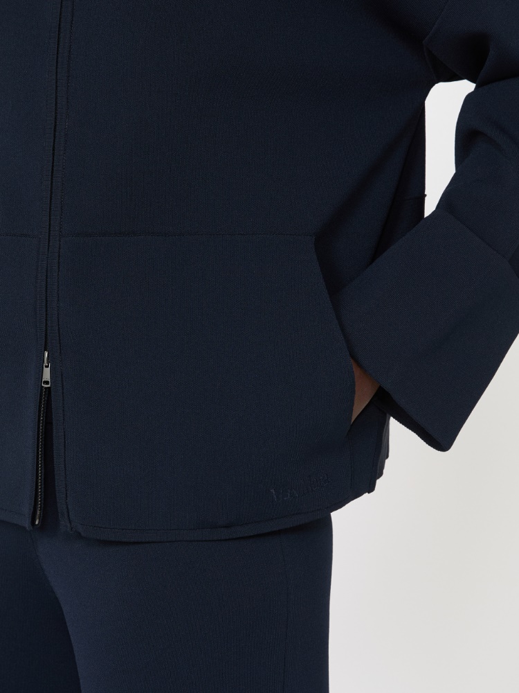 高领针织开衫 - 蓝色 - Marina Rinaldi - 5