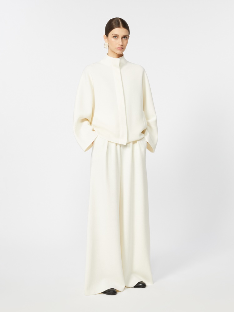 Wool boxy cardigan - 真丝 - Marina Rinaldi