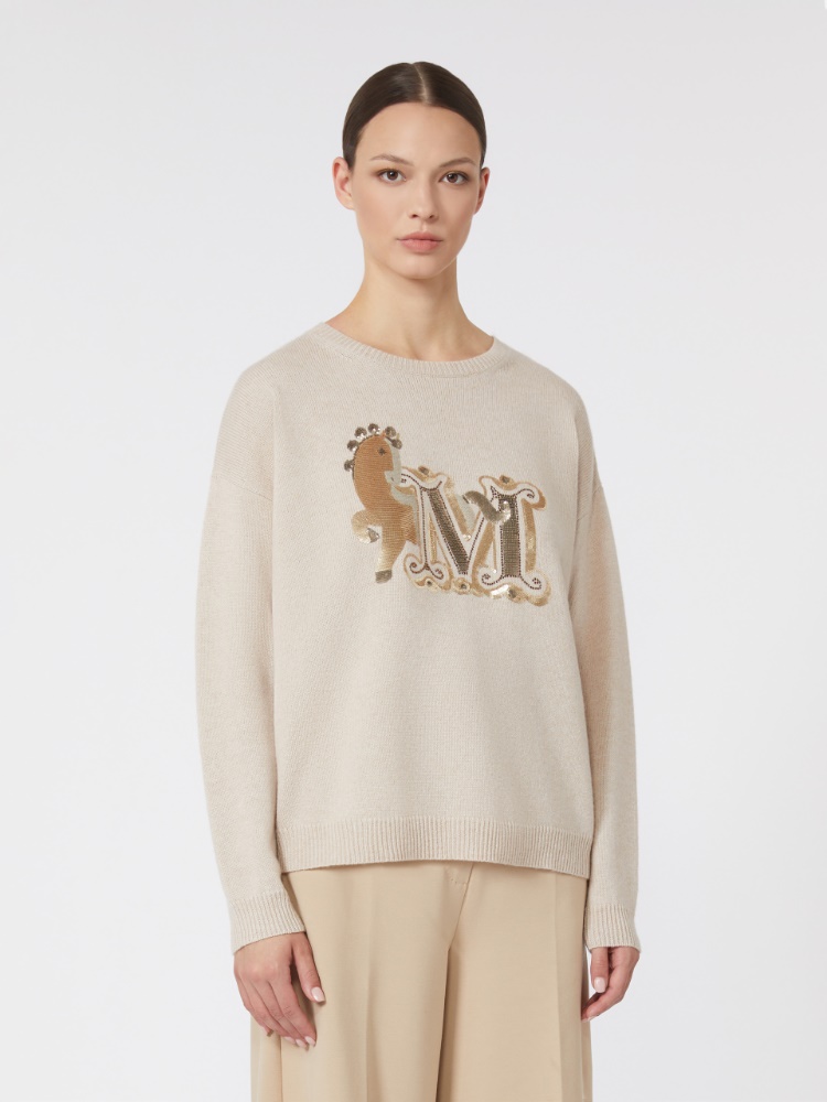 Oversized wool and cashmere sweater - 白色 - Marina Rinaldi - 2