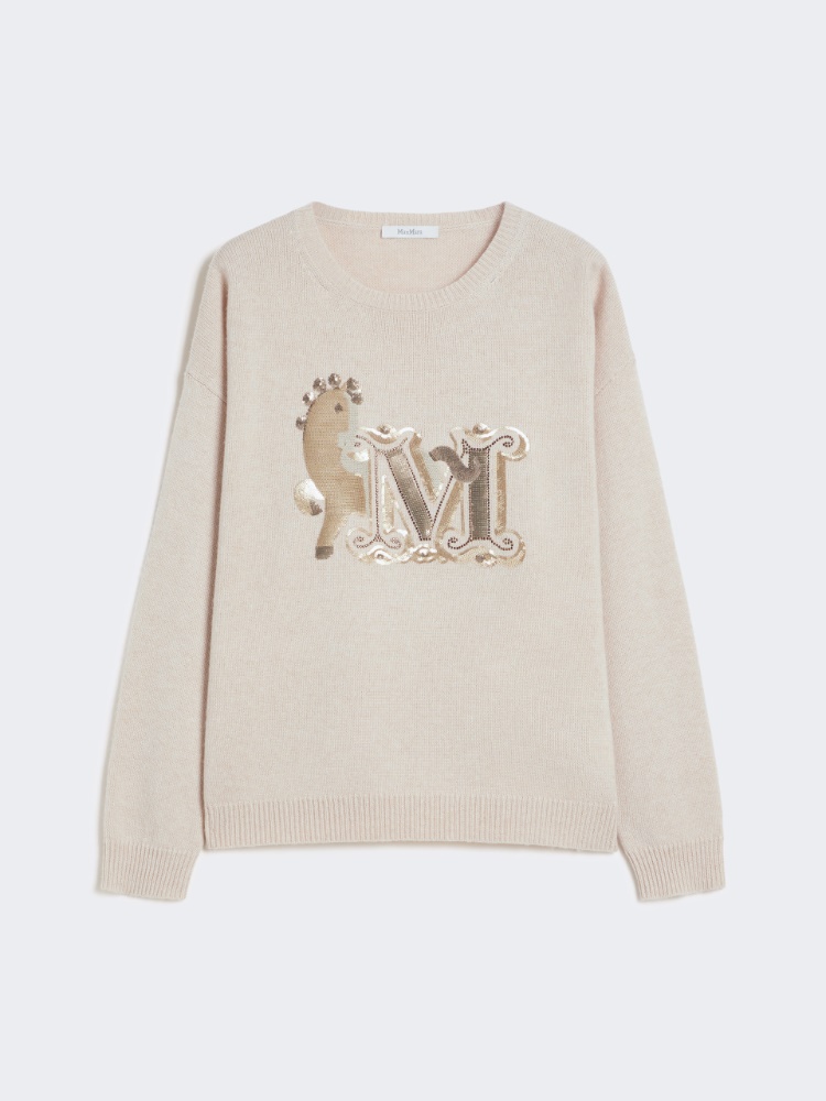 Oversized wool and cashmere sweater - 白色 - Marina Rinaldi - 6