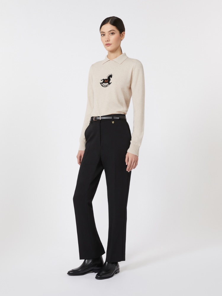Wool and cashmere slim sweater - 白色 - Marina Rinaldi - 2
