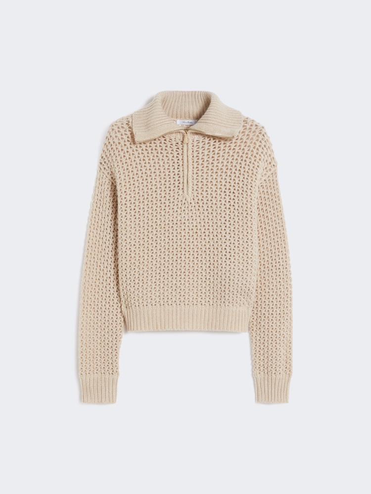 Wool, cashmere and lurex sweater - 白色 - Marina Rinaldi