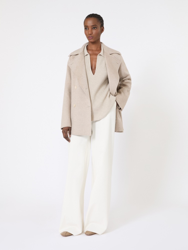 山羊绒polo针织衫 - 米色 - Marina Rinaldi - 2