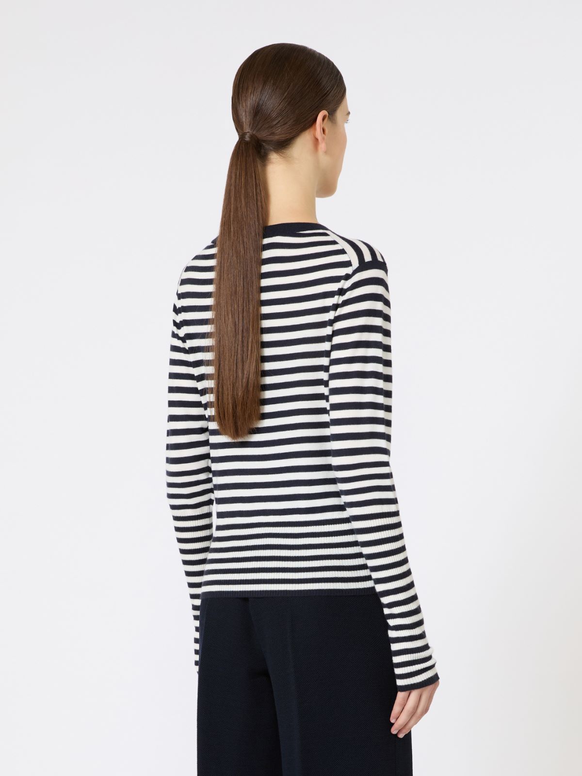 Slim-fit cashmere sweater - 白色 - Marina Rinaldi - 3