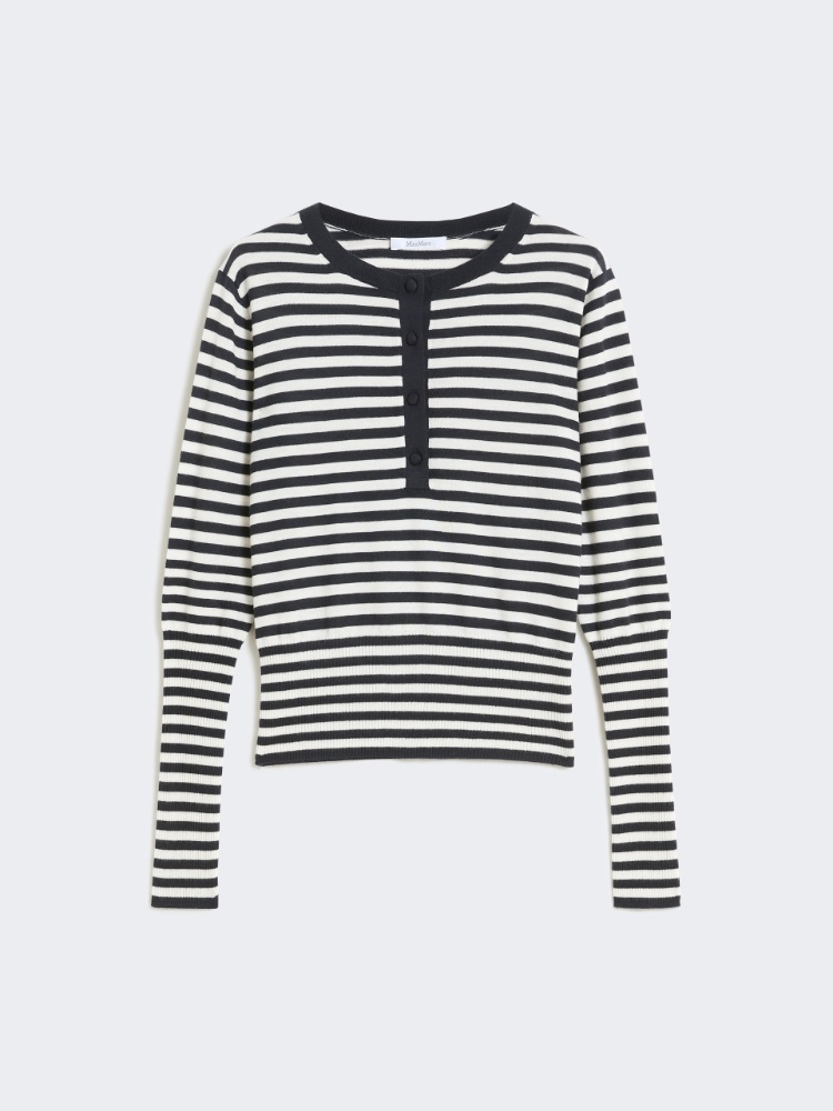 Slim-fit cashmere sweater - 白色 - Marina Rinaldi - 5