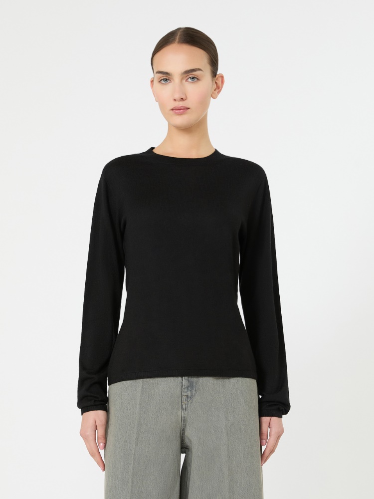 羊绒针织毛衣 - 黑色 - Marina Rinaldi - 2