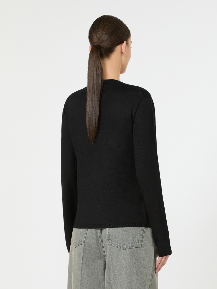 羊绒针织毛衣 - 黑色 - Marina Rinaldi - 3