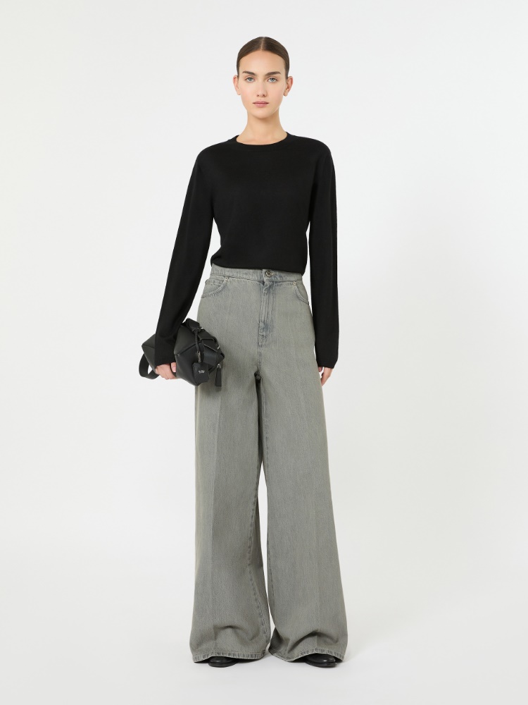 羊绒针织毛衣 - 黑色 - Marina Rinaldi - 2