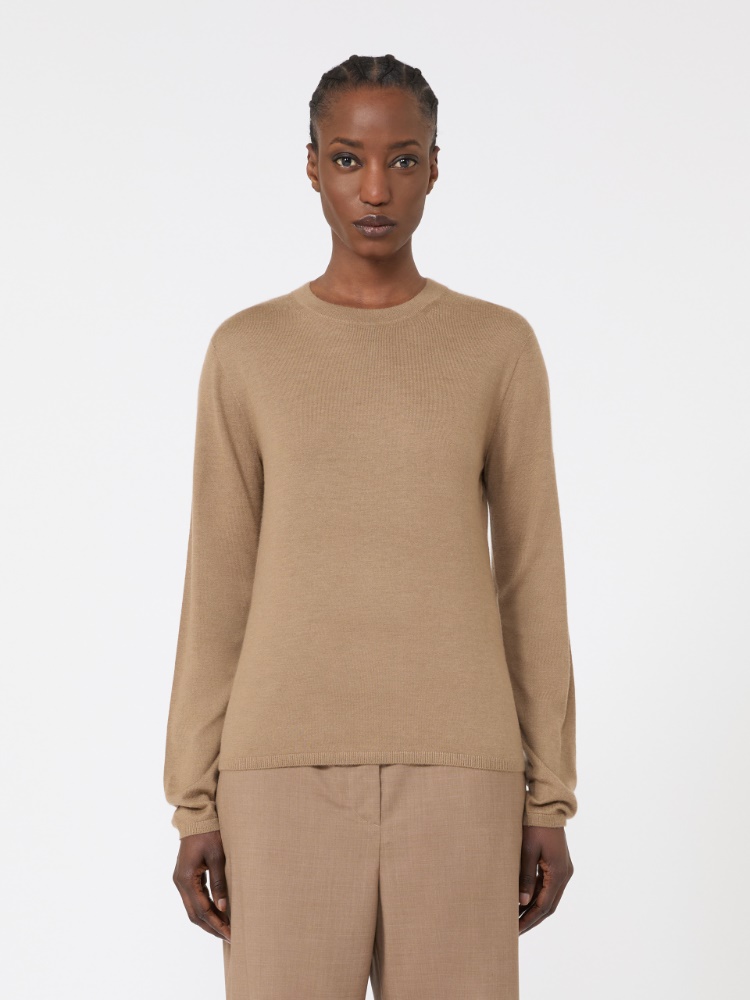 羊绒针织毛衣 - 浅棕色 - Marina Rinaldi - 2